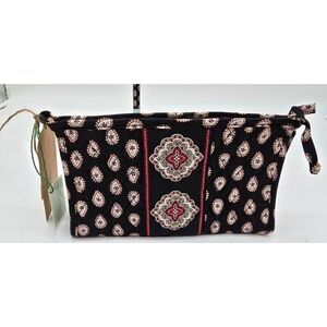 Vera Bradley Black & White Medallion Print Cosmetic Bag